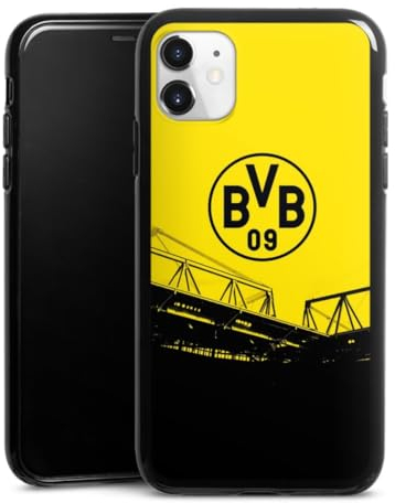 Silikon Hülle kompatibel mit Apple iPhone 11 Case schwarz Handyhülle Borussia Dortmund BVB Fanartikel