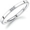 Bishilin Titan Ring Damen Vintage Zirkonia Schmal Rund 2 MM Partnerringe Frauen Ring Silber Gr.54 (17.2)