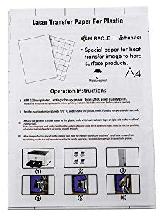 Laser Transfer Paper for Printing on Plastic - Miracle I-Transfer (50)