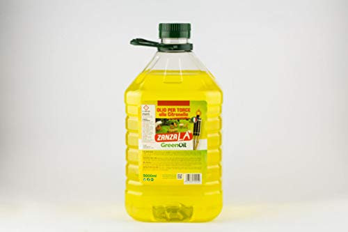 Greenoil Huile à la citronnelle, 5 cm, moustiques, pour lampe torche, torche et répulsif moustiques