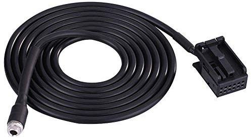 EVGATSAUTO Car 6000 CD Audio Female AUX Input Adapter Cable for Focus Mondeo with Removal Tool Keys