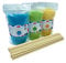 Eventset XL 3 Kg Zuckerwattezucker inklusive 200 Zuckerwattestäbe 40 cm (Set 1 Kaugummi, Vanille, Apfel + 200 Stäbe)