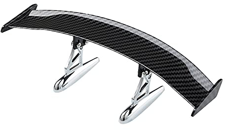 Auto Mini Heckflügel, Asudaro Auto Heckflügel Dekoration Kohlefaser Universal Mini Spoiler Carbon Fiber Auto Mini Spoiler Flügel Spoilerflügelheck Heckspoiler für Auto Dekoration,Carbon-Muster