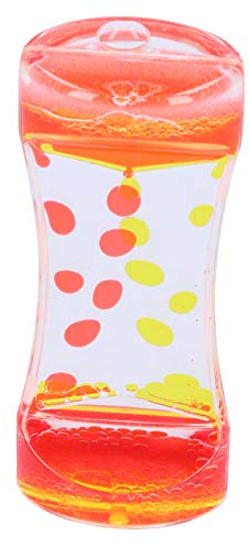 Deror Liquid Motion Bubbler für sensorisches Spiel, Zappelspielzeug, Kinderaktivität, Schreibtisch, (1 Stück)(Red Plus Yellow)
