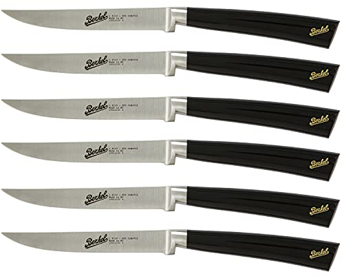 Elegance Nero Set 6 coltelli bistecca