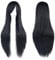 IMISSU Lange glatte Haare Cosplay Perücke mit Pony Bunte Halloween Kostüm Party Perücken (Schwarz)