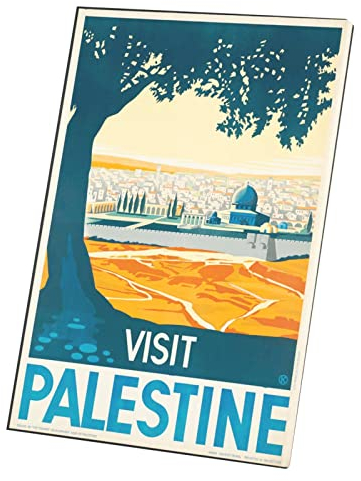 Fabulous Druck auf Leinwand Visit Palestine Poster Vintage Reisen Art Deco 30er Jahre (40 cm x 59 cm)