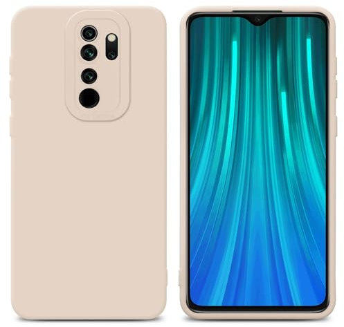 Cadorabo Hülle kompatibel mit Xiaomi RedMi Note 8 PRO Schutzhülle TPU Silikon Case Liquid Design mit Kameraschutz Slim Kratzfest Gummi mit Rundumschutz Case Hülle für Xiaomi RedMi Note 8 PRO in Rosa
