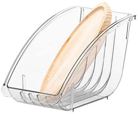 Abbto Organizador de platos para platos | Soporte de - Soporte para armario Vertical, Soporte de almacenamiento Horizontal/Vertical para encimera de cocina, armario, armario