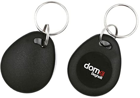 Beghelli - Llave magnética Dom-e antirrobo para Sistema de Alarma de casa, inalámbrica, domótica Inteligente, sin batería, Impermeable, Accesorio Adicional Central, Llavero Compacto