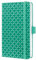 SIGEL JN132 Notizbuch A6 liniert mintgrün, Tagebuch Jolie, Hardcover, Gummiband, Stifteschlaufe, Einstecktasche, aus nachhaltigem Papier