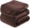 HOZY Kuscheldecke 130x150cm Chocolate, Fleece Decke Sofa Decke, Warme Bettdecke Fleecedecke Couch Decken Flauschige Decke, Tagesdecke Sofaüberwurf Hundedecke Sofadecke Couchdecke flauschig