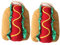 Mipcase 2-teiliges Haustier-Halloween-Hotdog-Wurst-kostüm. Bequem und Einfaches und Großzügiges Design. Festliche Festivalkleidung für Haustiere.