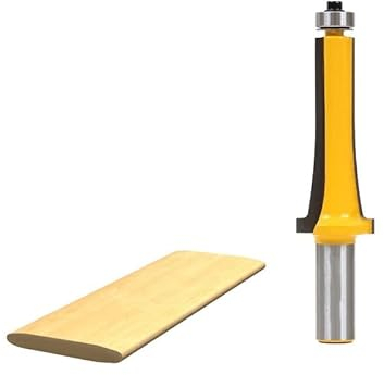 SYLALE 1pc 12mm Shank Louver Slat Router Bit - Medium, Gerader Schnitt, Hartmetall, 2 Flossen, Fräser