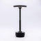 TAP Light Retro Tischlampe Schwarz Dimmbar bis zu 12h Laufzeit I Aluminium Vintage Lampe mit modernem Design I 28cm I Elegante Nachttischlampe egal für Wohnzimmer, Esszimmer & Schlafzimmer