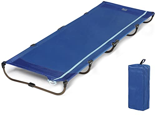 TIMBER RIDGE Feldbett Klappbar leicht 3kg Campingbett Faltbar Einfach zu Bauen Tragbare Campingliege Bequem bis 120kg Reisebett Erwachsene Klappbett für Camping Outdoor Camp Reisen Garten