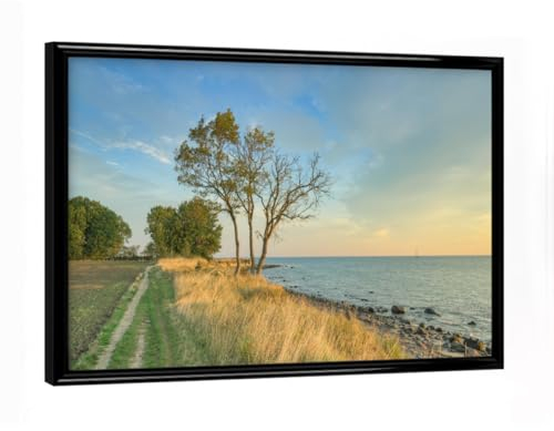 artboxONE Poster mit schwarzem Rahmen 18x13 cm Natur Fehmarn Steilküste Staberhuk - Bild fehmarn fehmarn Insel