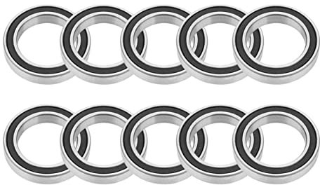 Ausla 10 Stück Kugellager Miniatur-Lager 6805-2RS, 25mm innen, 37mm außen, 7mm dick, Kugellager 25mm Innendurchmesser