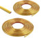 LDXDRU 2 Pack 8mm x 6M Gold Moulding Trim, Peel and Stick Wall Moulding Panels, Tile Edging Trim Self Adhesive Decorative Edging Strip for Mirror Door Tile Cabinet Wardrobe Home Decor
