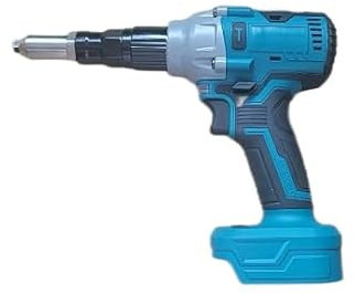 Pistola remachadora a batería compatible con Makita 18V batería, Remachadora eléctrica sin escobillas con luz LED, 175 remaches, 4 adaptadores y llave inglesa, Juego remachadora portátil (sin batería)