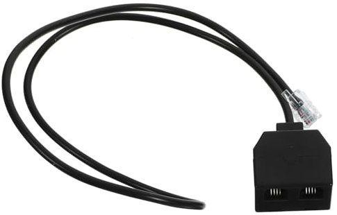 DOITOOL Telefonverlängerungskabel Telefon Kabel Adapter Rj9 4-adriger Telefonkabeladapter Rj9-telefonsplitter Telefonleitungsadapter Rj9-adapter Telefonkonverter Telefonzubehör Black Gummi