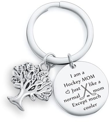 RSZOTW Hockeyspieler-Geschenk, Hockey-Mam-Geschenk, Hockey-Mutter, Wertschätzung, Schlüsselanhänger, Hockey-Liebhaber, Schmuck, Hockey-Team-Schlüsselanhänger, Allgemeines