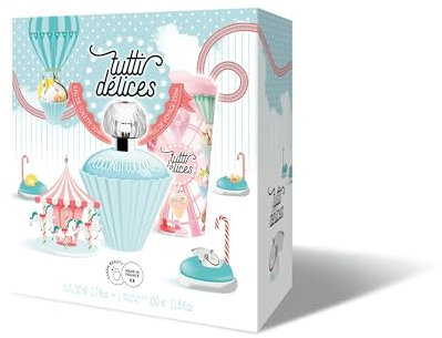 Tutti Delices Coconut Coconut Cocktail-Geschenkset – perfektes Geschenk für sie, enthält ein Eau de Parfum 50 ml und eine Tasse 35 cl
