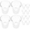 Didiseaon Communion Cups: 24pcs Glass Communion Trays Mini Holy Cups for Christian Services Baptism Party Decorations for Church Services