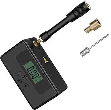 INBIKE Elektrische Fahrradpumpe Klein Mini Kompressor mit Presta und Schrader Ventil Akku Fahrrad Luftpumpe Motorrad Bälle Luftmatratze