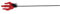 BESPORTBLE Halloween Devil Fork Prop Portable Glitter for Cosplay Festivals and Costume Parties Lightweight and Comfortable Handle for Easy Use for Theme Events