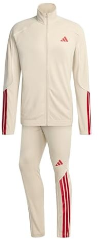 adidas Tuta Intera Completa UOMO 3-Stripes Stadium Beige con tasche Poliestere