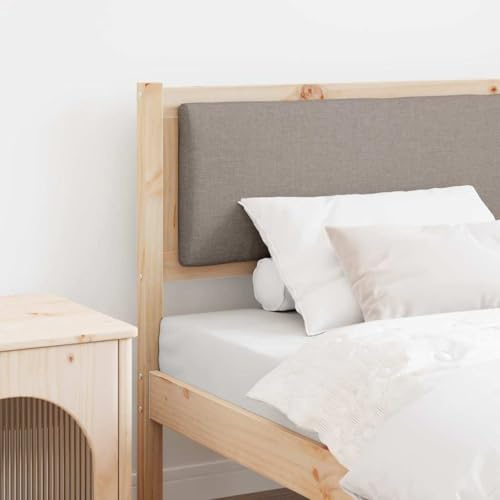 Hoopleep Kopfteil Massivholz Kiefer Braun 90 cm, Robustes Bett Kopfteil mit Matter Oberfläche, atmungsaktiv, langlebig, für Schlafzimmer, Queen-Size, Holz Rahmen