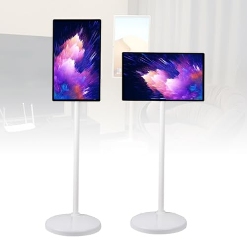 KAIKAFEI Android Tablet TV on Stand, Portable Smart TV, 4K Touch Screen with Remote, Perfect for Family Room, Office Work, and Interactive Entertainment Experience