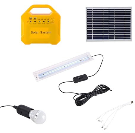 Dispositivo de energía solar de capacidad 7AH con batería interna Construcción de ABS resistente para múltiples dispositivos Suministro de energía solar en crisis