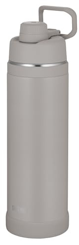 THERMOS ULTRALIGHT MAX Isolierflasche 1,50 l, 24 h kalt, moon rock mat | 12 h heiß, ultraleicht, absolut dicht, Edelstahl-Trinkflasche mit Tragegriff, für Sport, Outdoor & Reisen, grau