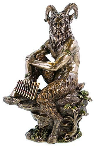 Veronese 708-6818 Griechischer Hirtengott Pan bronziert Skulptur Statue Figur Zeus