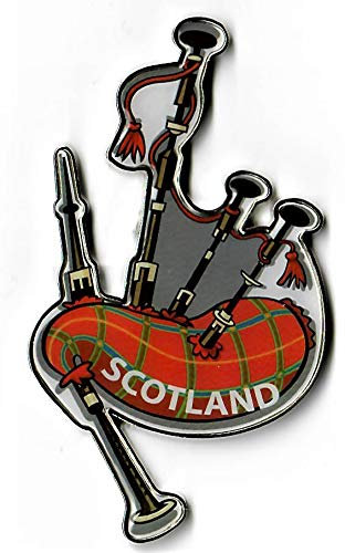 Scottish Bagpipes Metal Fridge Magnet