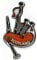 Scottish Bagpipes Metal Fridge Magnet