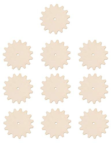 WINOMO 10 Stück Holzscheiben Zum Basteln - Handgefertigte Holzspäne Für Kreative Diy Aktivitäten Und Partydekoration 7.5 Cm