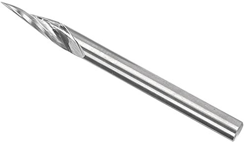 3.175x20 ° X0.1x40L Espiral Herramienta de Grabado Con Ranura En V De 20 Grados Brocas de Enrutador Broca de Enrutador Con Punta En V De Carburo para Operaciones de Tallado En CarpinteríA