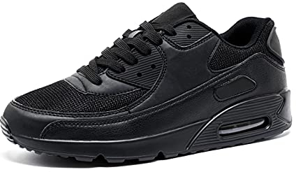 Turnschuhe Herren Sportschuhe Damen Laufschuhe Mit Dämpfung Sneakers Straßenlaufschuhe Fashion Fitness Schuhe Atmungsaktiv Leichte Schwarz EU41