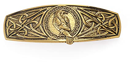 KKJOY Vintage Metall Haarspange Gold, Keltische Knoten Haarklammer Groß, Rabe Haarnadeln, Gothic Haarspangen Damen, Braut Haarschmuck Hochzeit, Bananenspange für Frauen und Mädchen