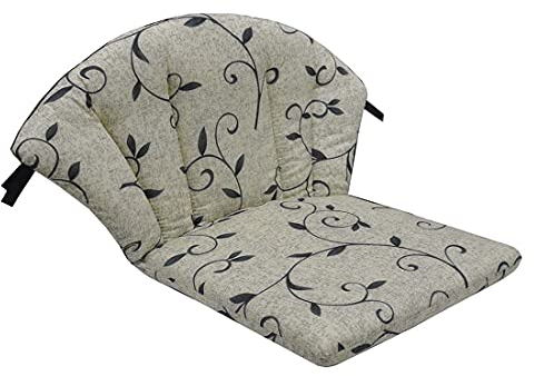 OUTLIV. Sesselauflage Elegance, 75% Polyester, 25% Baumwolle, Mit Klett- Verschlüssen im Rückenteil, Hochwertig Pflegeleicht, 48x45x37 cm, Beige