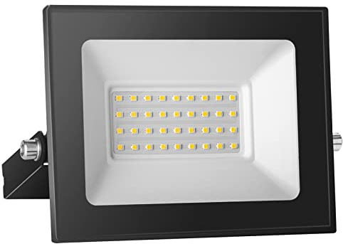 Probapro 30W LED Strahler Außen, IP65 Wasserdicht Außenstrahler LED Fluter 3000LM Scheinwerfer Flutlicht, Aussenstrahler für Hinterhof, Garten, Werkstatt, Hof, Auffahrt, Türen, Garage, Flur