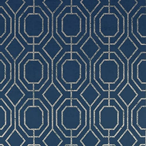 Superfresco Easy Luxe Geo Navy Wallpaper