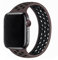 Cinturino in Silicone Compatibile con Cinturino Apple Watch 42mm 44mm 45mm 49mm, Cinturino Sportivo Elastico Traspirante per iWatch Series 8 7 6 5 4 3 2 1 SE Ultra(Marrone Nero,M)