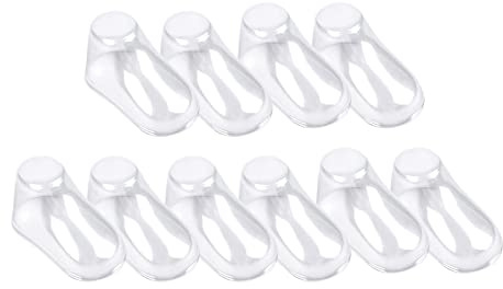 F Fityle 10 x transparente Babyschuhspanner, professionelle Vitrine, tragbar, langlebig, praktisch, Schuhhalter, formendes Display für Socken, Kindergeschäft,