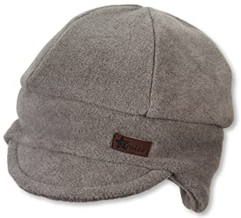 Sterntaler Baby - Jungen Mütze Baby Mütze Fleece Melange mit Ohren, beige meliert, 53