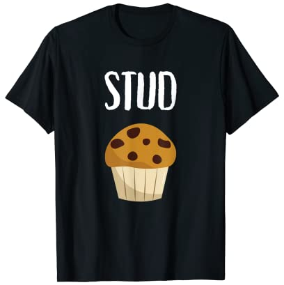 Lustiges Grafik-T-Shirt für Herren, Muffin-Nieten T-Shirt
