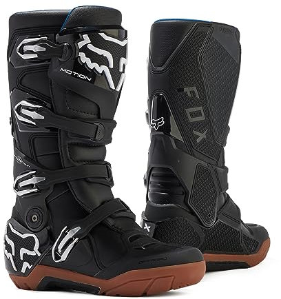 FOX Motion X wasserdichte Motocross Stiefel, schwarz/braun, 13